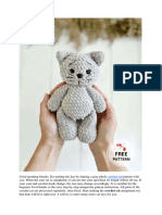 Tim The Crochet Cat PDF Amigurumi Pattern
