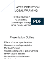 Ozone Layer Depletion and Global Warming