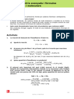 Solucionari Estequiometria Avançada I Fórmules Empíriques I Moleculars