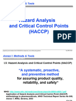 Hazard Analysis and Critical Control