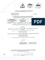 Certificado de Producto Medidores de Indirecta y Semidirecta