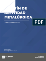 Boletín de Actividad Metalúrgica Ene - Feb 2024