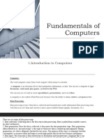 Fundamentals of Computers