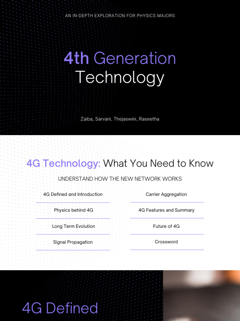 Understanding 4G Technology for Physics Majors | PDF | 4 G | Modulation
