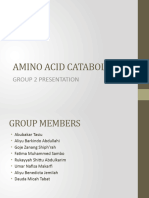 Amino Acid Catabolism