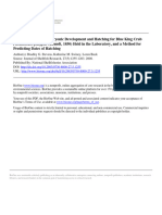 Thermal Effects On Embryonic Development and Hatching For Blue King Crab Predicting Dates of Hatching