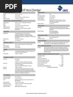 Model 7012 HP Versi Dredge Specifications 2020