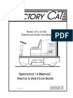 Factory Cat - 40 & 40HD - Operator & Spare Parts