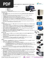 Computer Basics - Basic Parts of A Desktop Computer (Handout)