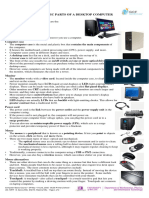 Computer Basics - Basic Parts of a Desktop Computer (Handout)