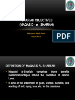 Lec 10 Objectives of Shariah