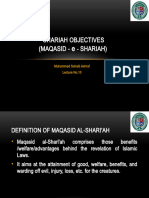 Lec 10  Objectives of Shariah