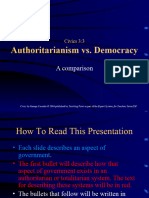 Democracy Vs Authoritarian Rule