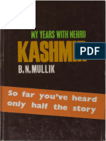 1971 My Years With Nehru - Kashmir by Mullik S