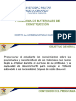 Programa de Materiales