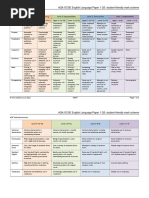 Aqa GCSE Lang P1Q5 Student Friendly Mark Scheme