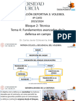 Sesión 5. La Defensa en Campo ALUMNOS