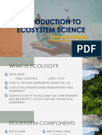 [PDF Lecture] Introduction to Ecosystem Science