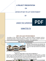 Evaluation of But-To-Let Investement