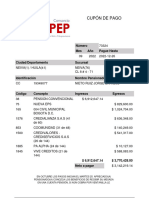 Cupón de Pago: Número Mes Año Pague Hasta