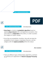 NLP Naive Bayes Multinomial Classification