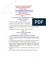 Model Question Paper ME010 304 Metallurgy and Material Science