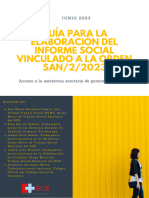 Guía para La Elaboración Del Informe Social - Orden SAN22023