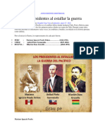 Antecedentes Históricos Guerra Con Chile