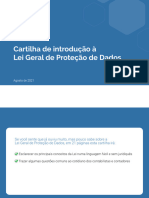 Cartilha de Introdução À Lei Geral de Proteção de Dados