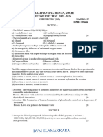 XII -Second Unit Test -CHEMISTRY