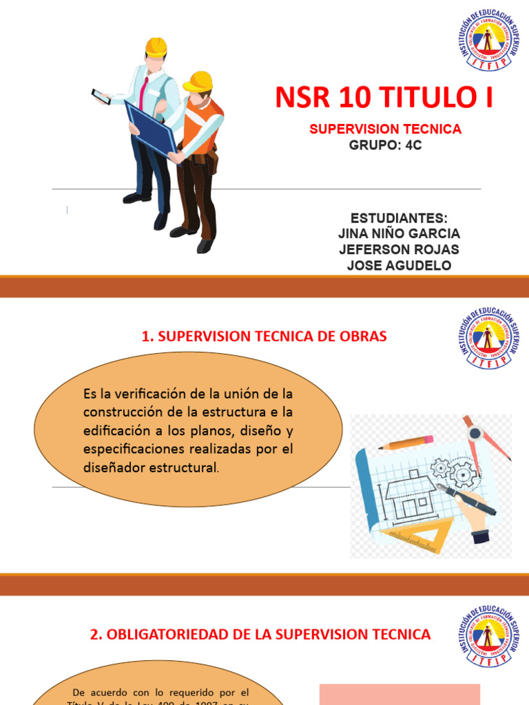 NSR 10 Titulo I | PDF | Arquitecto | Ingeniería