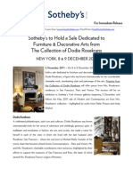 Property From The Collection of Dodie Rosekrans - Sotheby's New York, 8+9 December 2011