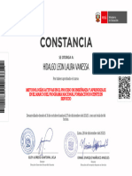 Constancia Metodologías Activas en El Proceso de Enseñanza y Aprendizaje