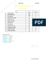 Batch - 3 - Mid-Term Exam - Marks