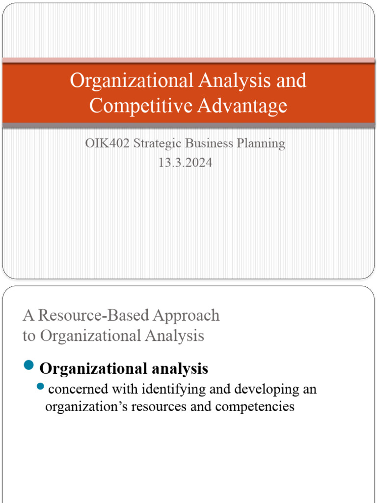 Strategic Business Planning Overview | PDF | Competitive Advantage ...
