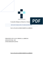 Plan Anual de Acomp. Académico 2024 - Año Ii Ue Santa Teresita, La Libertad.