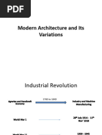 Modern Architecture and Its Variations