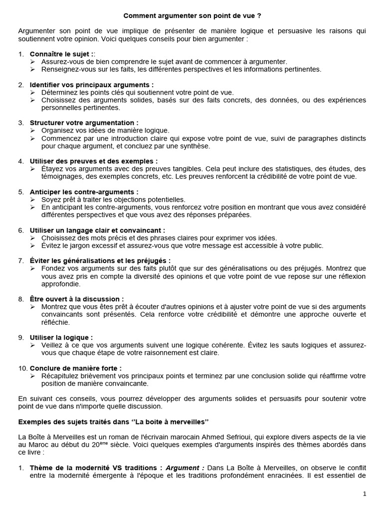 Comment argumenter efficacement ? | PDF | Funérailles | Émotions