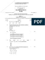 Mathematics I M 101: Narula Institute of Technology