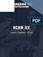 NCHM JEE Exam Pattern 2024