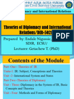 Theories of Diplomacy & IR