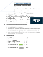 Year 4 - Math - Term 2 - Sa Revision Paper