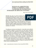 A Importância Da Arquitetura Pré-Histórica e Indígena Como Referência Dentro de Um Processo Integrado de Resgatee Cultural