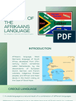 History of The Afrikaans Language