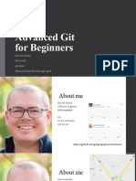 Advanced Git For Beginners: Derrick Stolee Microsoft @stolee