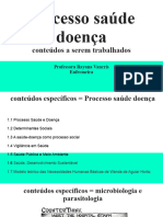 Plano de Aula Processo Saúde Doença