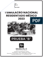 Prueba B - Simulacro - Residentado 2023