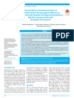He Prevalence and Characteristics of Perineal Rupture During Vaginal Delivery at Sanglah General Hospital and Regional Hospitals in Bali From January 2018 Until December 2019 Period
