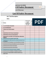 1.list of Safety Documents