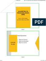 1 4 Ünite ALGORİTMA VE PROGRAMLAMAYA GİRİŞ Sunum İstanbul